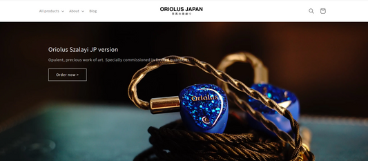 New online store site for Oriolus Japan