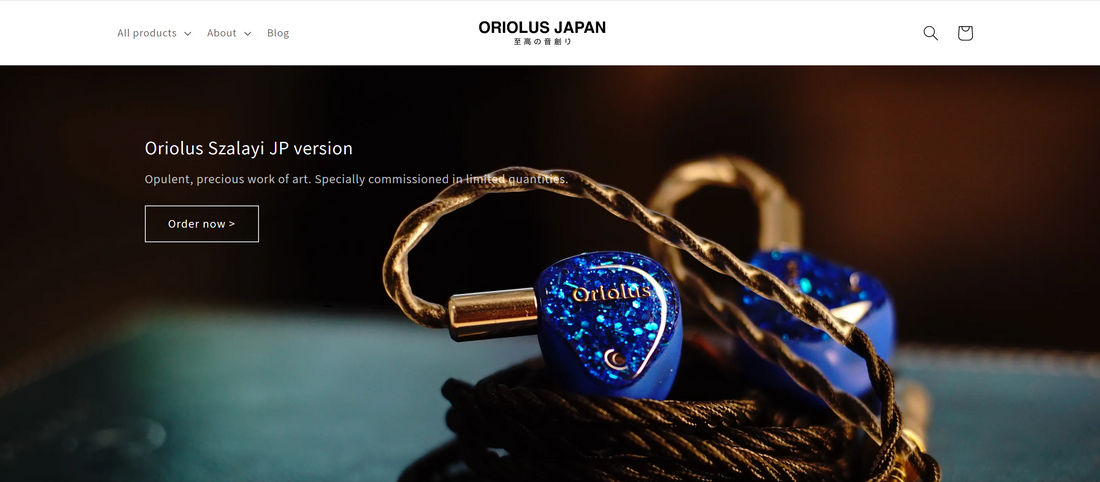 New online store site for Oriolus Japan